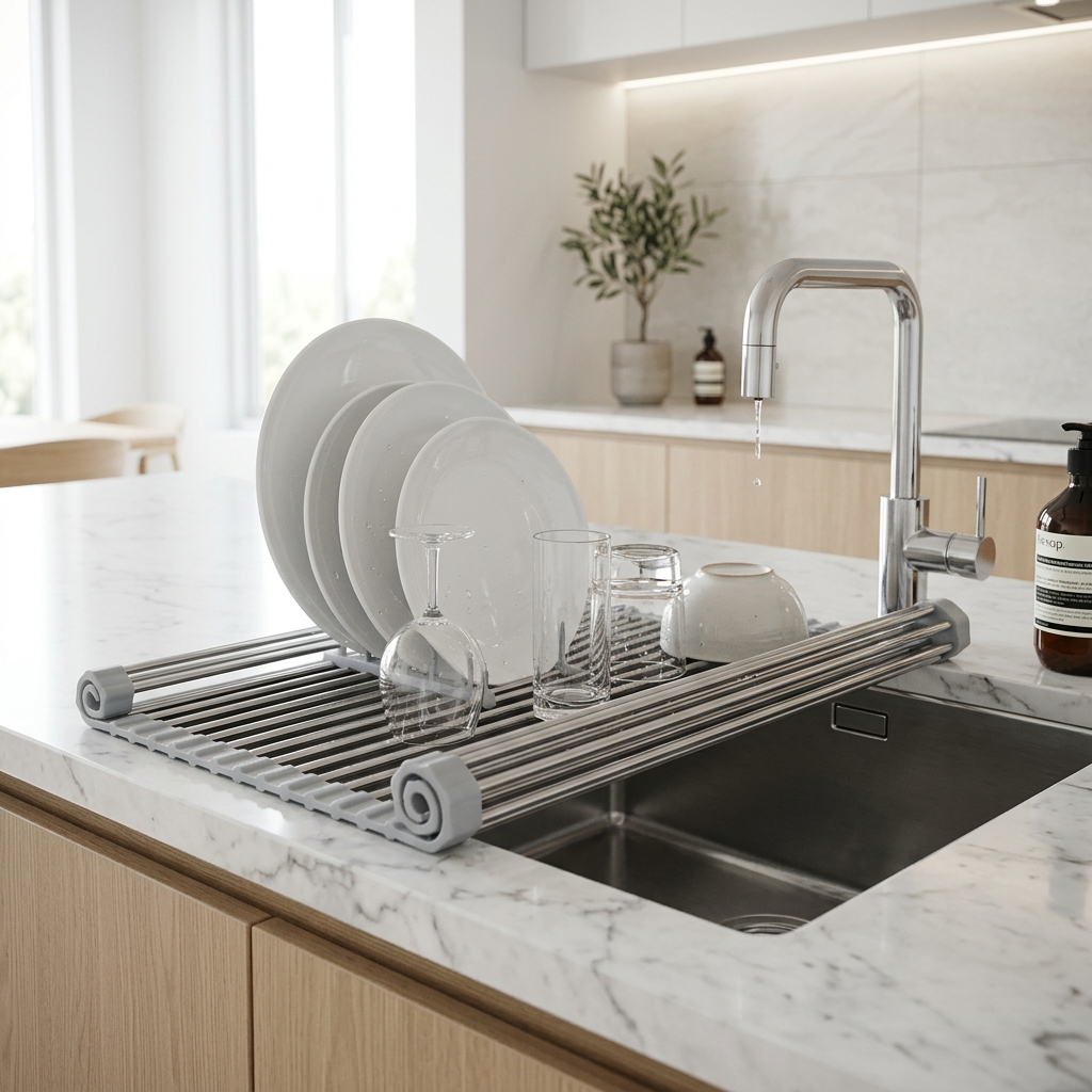 Surpahs Roll-Up Dish Drying Rack